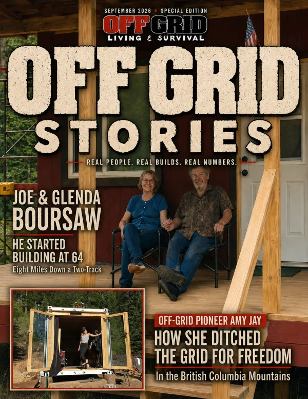 The latest issue of Off Grid Living & Survival Magazine