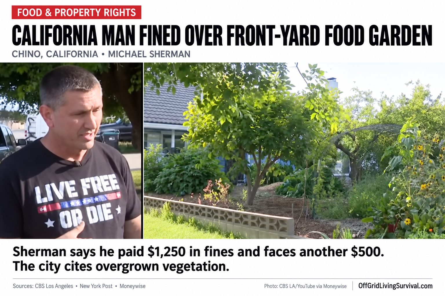A California City Is Fining a Man $1,250 and Counting for Growing Food on His Own Land